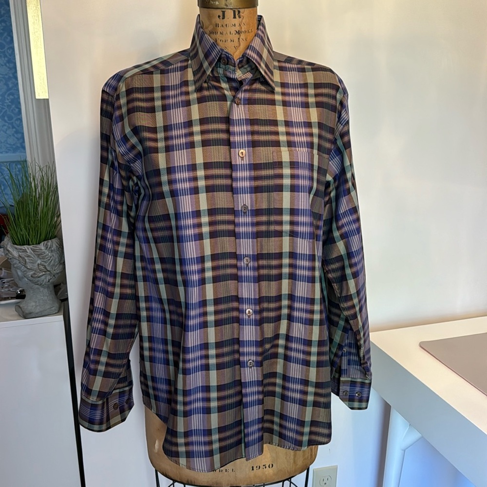 Bugatchi Men’s Dress Shirt Size S EUC